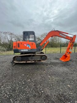 DOOSAN 5 TON DIGGER EXCAVATOR 3 4 5 6 TON TRACK MACHINE DX55 DH55