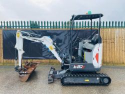 BOBCAT E20Z EXCAVATOR 2020 1090 HOURS QH & 3 BUCKETS EXPANDING TRACKS