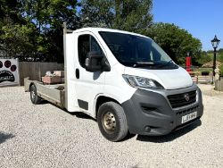 2014 FIAT DUCATO BEAVER TAIL PLANT TRANSPORT VAN WITH DROPSIDES
