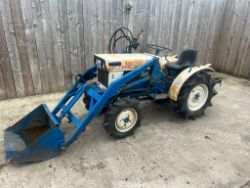MITSUBISHI D1300 COMPACT TRACTOR & LOADER - 4WD - 3 POINT LINKAGE