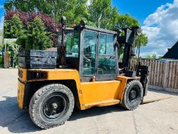 BOSS C80 DIESEL FORKLIFT C/W TINE POSITIONER & SIDE SHIFT