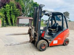 LINDE H20 DIESEL FORKLIFT C/W HYDRAULIC TURN TABLE