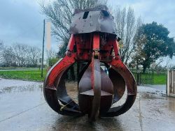 DEMAG 6 TINE SCRAP GRAB TO SUIT ROPE CRANE