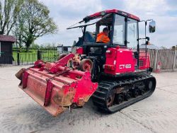 YANMAR CT65 TRACKED TRACTOR *2695 HOURS* C/W REAR ROTAVATOR