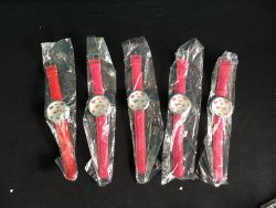 5 X LADIES LOVE HEART WATCHES