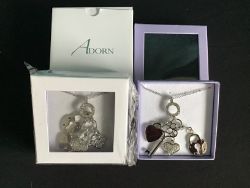 2 X NECKLACES WITH CHARMS