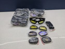 4X POLARIZED ARMY GOGGLES SUNGLASSES DESERT STORM WAR GAME TACTICAL 4 REPLACEABLE LENSESSUNGLASSES