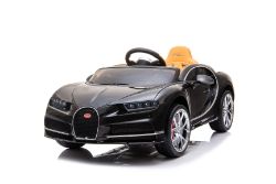 RIDE ON FULLY LICENCED BUGATTI CHIRON 12V WITH PARENTAL REMOTE CONTROL - BLACK