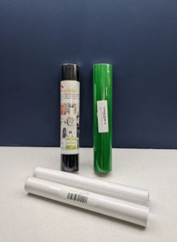 4X GLOSSY PERMANENT VINYL ROLL BLACK \GREEN \WHITE VINYL SELF ADHESIVE