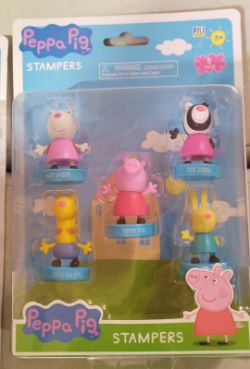 100 X BRAND NEW AND SEALED PEPPA PIG STAMPERS SET