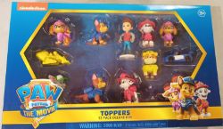 100 X BRAND NEW SEALED PAW PATROL TOPPERS SET -12PACK - RRP £12.99 - ASSORTED SERIES