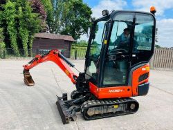 KUBOTA KX016-4 EXCAVATOR *YEAR 2013, 1807 HOURS* C/W EXPANDING TRACKS
