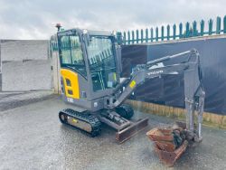 VOLVO EC18D EXCAVATOR 2018 - 1449 HOURS - 3 BUCKETS