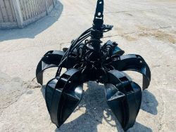 UNUSED 6 TINE HYDRAULIC ROTATING SCRAP GRAB