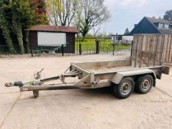 INDESPENSION TWIN AXLE 8FT X 4FT PLANT TRAILER *YEAR 2007* C/W LOADING RAMP.