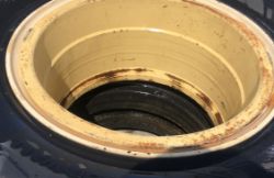 2 X 1600-25 SOLIDEAL WHEELS AND TYRES UNUSED