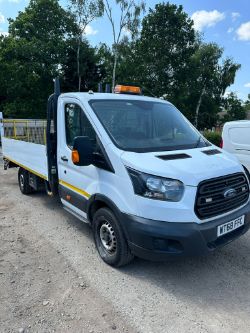 2019 68 FORD TRANSIT DROPSIDE LWB TAIL LIFT - 97K MILES - RWD - EURO 6