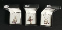 3 X WORLD CRYSTAL NECKLACE AND PENDENTS