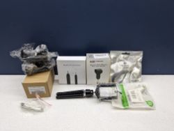 LOT- ELECTRONICS ACCESSORIES /PHONE /CAR - MOBILE PHONE STAND -MOBILE CHARGER - CHARGING