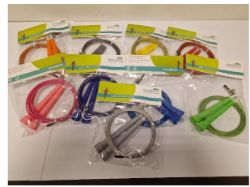 X100 PCS GREY ADJUSTABLE WIRE SKIPPING ROPES RRP £600