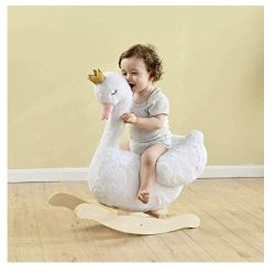 A BR NEW BOXED CHILDS PRINCESS SWAN ROCKER
