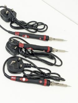 3X SOLDERING IRON 60W ELECTRONICS WELDING ADJUSTABLE TEMP UK PLUG