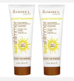 6 X RIMMEL LONDON SUNSHIMMER INSTANT TAN REMOVER LOTION 125ML