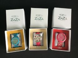 3 X NEW BOXED ZAZA WATCHES