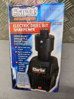 CLARKE CBS16 ELECTRIC DRILL BIT SHARPENER - NOT TESTED - MISSING CABLE & PLUG