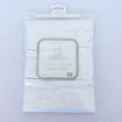 PACK OF 3 BABY WHITE MUSLIN SQUARES BURP CLOTH 60X60 REUSABLE WIPES COTTON NAPPY X 12
