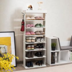 NEW 7 TIER DOUBLE SHOE STORAGE SHELVING