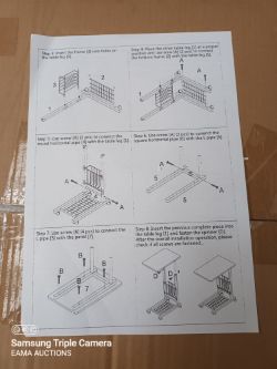 BOX 84 CONTAINING 1 TABLE TROLLEY