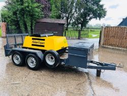 ATLAS COPCO XAS 35D COMPRESSOR C/W TWIN AXLE TRAILER