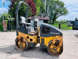 VOLVO DD24 DOUBLE DRUM ROLLER * YEAR 2011 , 978 HOURS * C/W ROLE BAR