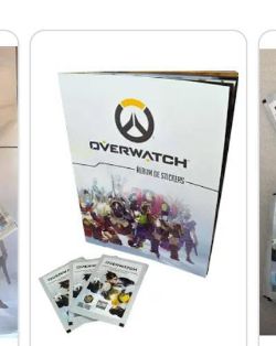 OVERWATCH STICKER ALBUM AND 4 PACKS OF STICKERS INCLUDED IN THE PACK - 1000 ALBUMS