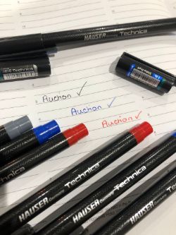 5000 X HAUSER TECHNICA 0.7 BALL PENS - (BLACK X 2500 / BLUE X 1500 / RED X 1000) - RRP £2500