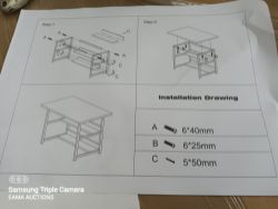 L94 - 1 PALLET CONTAINING APPROX 14 METAL AND WOOD OFFICE DESKS OFFICE DESKS