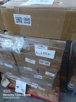 L104 -1 PALLET CONTAINING APPROX 14 WOOD SHELVING