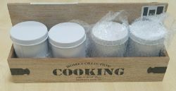 100 X BRAND NEW WALL MOUNTED STORAGE TIN HOLDER WITH TINS