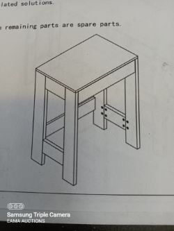 L164 - 1 PALLET OF APPROX 8 X BLACK WOOD AND GLASS BREAKFAST TABLES