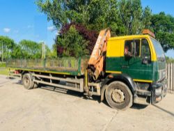 MAN 4X2 FLAT BED LORRY C/W ATLAS 85.1 CRANE