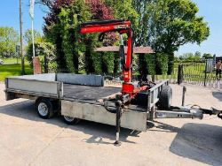 IFOR WILLIAMS TWIN-AXLE TRAILER *YEAR 2023* C/W PALFINGER PC1500 CRANE
