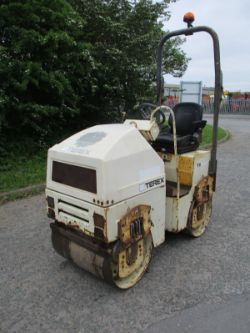 2008 TEREX TV800 VIBRATING ROLLER BOMAG BENFORD 80 RIDE ON DELIVERY 990 HOURS