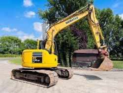 KOMATSU PC138US-LC TRACKED EXCAVATOR *ZERO SWING* C/W AC CABIN