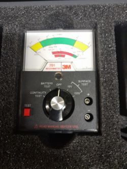 ENGINEERING LOT JL71 STATIC CONTROL SURFACE TESTER 701 MEGOHMMETER