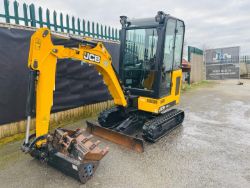 JCB 16C-1 EXCAVATOR 2021 510 HOURS QUICK HITCH & 3 BUCKETS