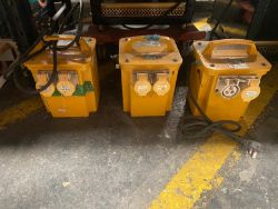 3 X 240 TO 110V TRANSFORMERS