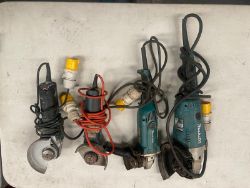 4X GRINDERS 110V IN MAKITA & METABO