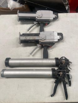 4 X SEALANT / MASTIC GUNS GREY