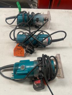 3 X MAKITA PALM ROUTERS 240V